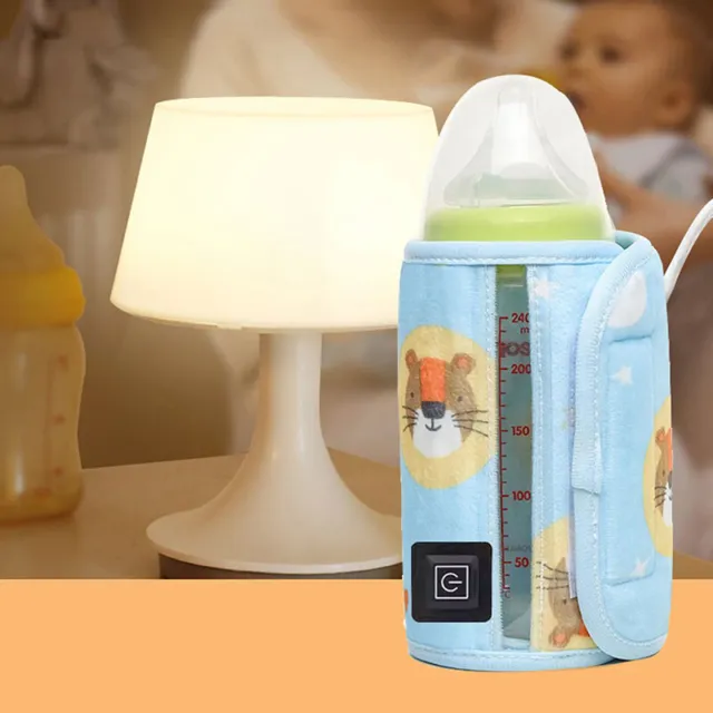 USB Milk Water Warmer Travel Stroller Insulated Bag Baby Nursing Bottle Heate Bh