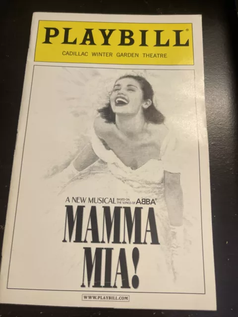 Mamma Mia the Musical Original Broadway Playbill