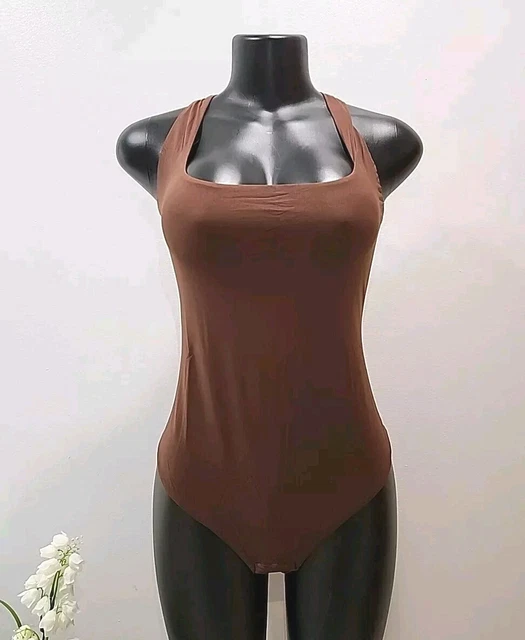 NWT POPILUSH THE Shapewear Bodysuit Low Back Thong XXL Brown £21.11