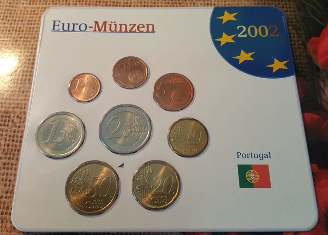 2 Euro Portugal 2002 Fehlprägung Erkennen 2 EURO MÜNZE Portugal 2002 Fehlprägung Dezentriert Euro-Münzen EUR 40