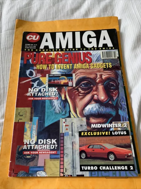 October 1991 CU Amiga  Magazine + Supplement - Rare Retro / No Disc