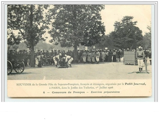 PARIS - Souvenir de la Grande Fête de Sapeurs Pompiers - Concours de Pom - 3673