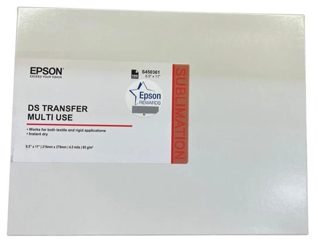 SUBLIMATION PAPER EPSON f 170 DS Transfer Multi use 8.5x11 100 sheets