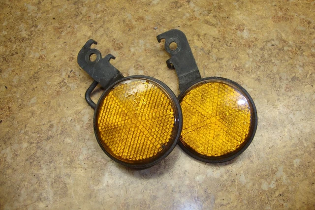2012 Honda CBR250 CBR 250 R CBR250R Front Fork Reflectors Yellow Pair Set 12