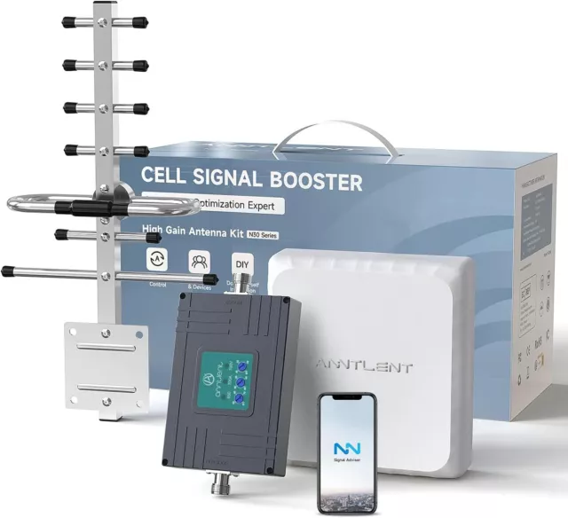 5G 4G 700/850MHz AT&T Verizon Cell Phone Signal Booster Band 12/13/17/5 Kit APP