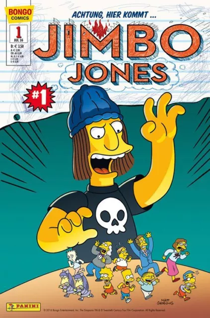 SIMPSONS COMICS PRÄSENTIERT: JIMBO JONES (deutsch) # 1 - PANINI 2016 - TOP