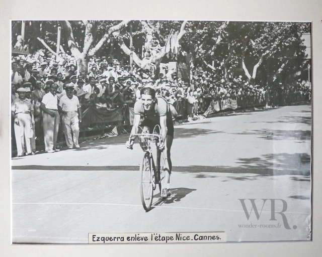 TOUR DE FRANCE 1936 - Grande Photo de presse 30x40cm - NICE - Fabio EZQUERRA