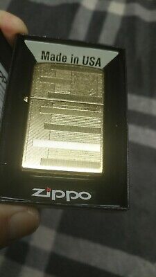 Zippo lighter SOLID BRASS rare 30s era Belle Kogan design 2014 new in box