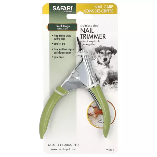 Stainless Steel Guillotine Nail Trimmer, Small Dogs, 1 Tool