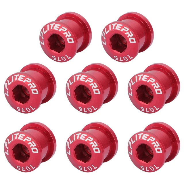Lot De 5 Boulons De Bras Manivelle Vélo – Aluminium CNC – Pour Anneaux Simple/double