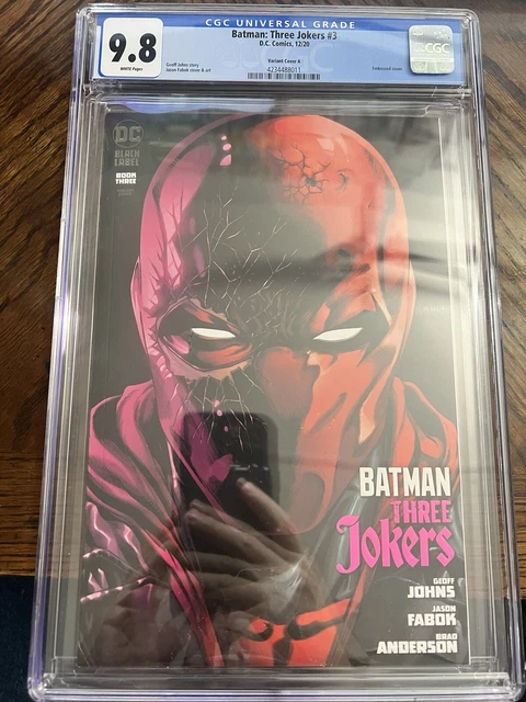 Batman Three Jokers #3 Cgc 9.8 (Dc Comics, 2020) Red Hood Variant