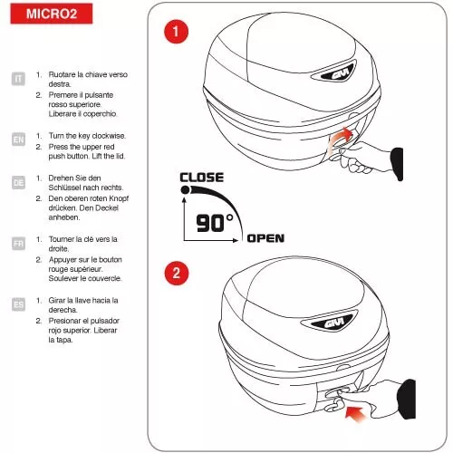 Bauletto Schwarz Geprägte Sie Erhalten Platte und Set Universal E300N2 Givi