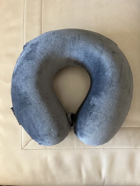 Travel U Shaped Neck Pillow Memory Foam Sharper Image Removable Cover
