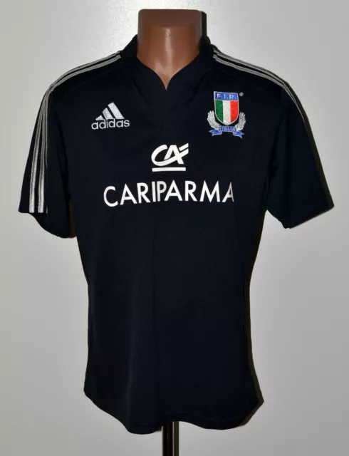 Italy National Team Rugby Union Shirt Jersey Adidas Size M