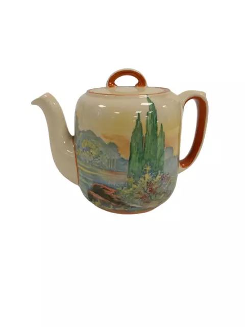 Royal Doulton 'Woodley Dale' Teapot Landscape Design Multicoloured Home Kitchen