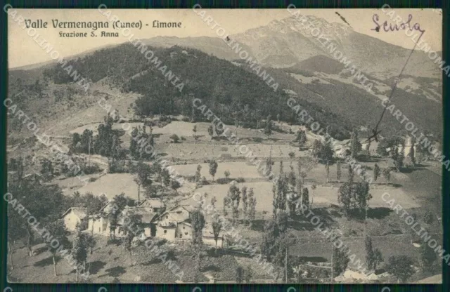 Cuneo Limone Piemonte Sant'Anna SCOLLATA cartolina MT6733