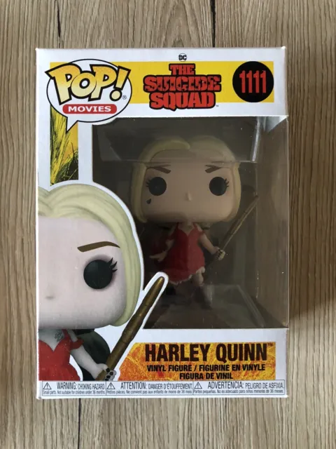 DC The Suicide Squad Harley Quinn (Damaged Dress) Funko Pop #1111 Movies  New!