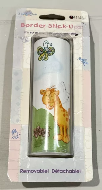Pegatina de calcomanía Happy Animal Border Stickps 42447 bebé guardería 5"" por 15"".