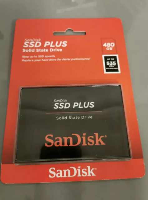 SanDisk SSD PLUS 480 GB SATA III 2.5-Inch Internal Solid State Drive NEW