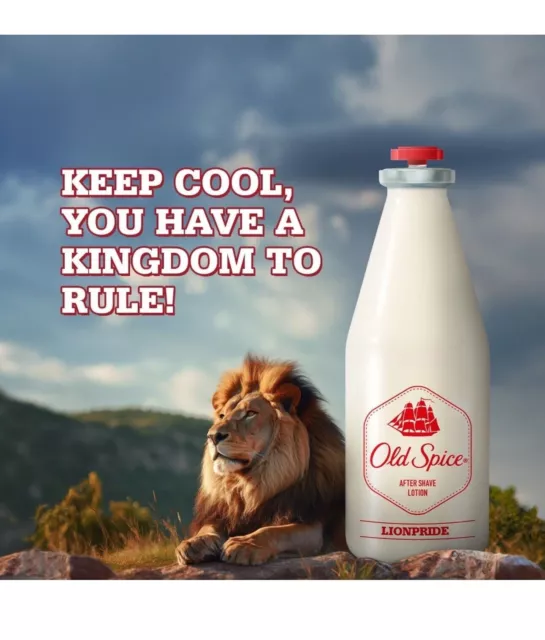 Loción para después del afeitado Old Spice | Orgullo de león | Fresco,... 2