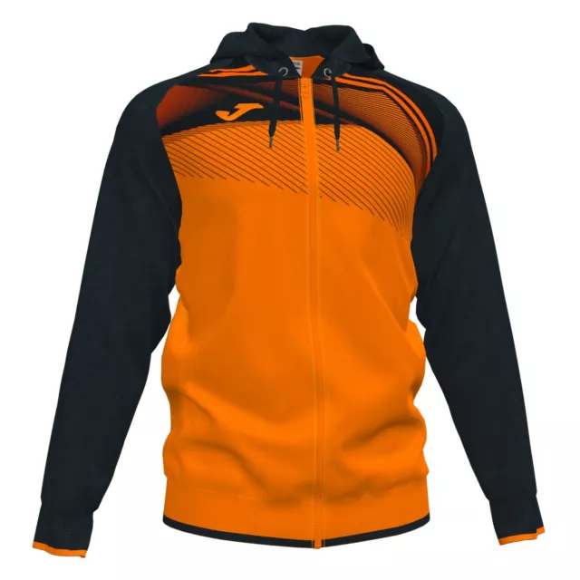 Joma Kids Supernova Ii Hooded Jacket Orange Black Sizes 2Xs & Xs