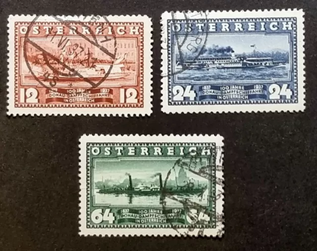 BRIEFMARKEN ÖSTERREICH  1937 ANK Nr. 639 - 641 , Gestempelt