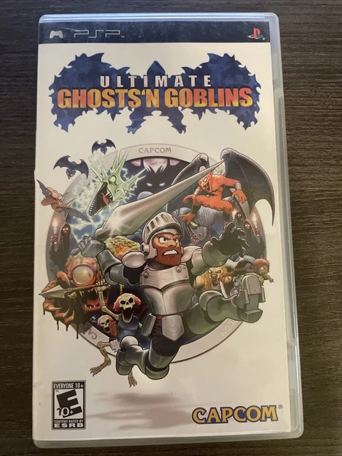 PSP LOT WITH Ultimate Ghosts 'N Goblins And 5 Other Games And A