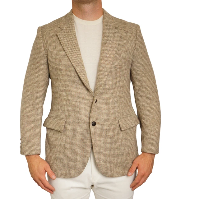 Henson Shaving Cappello Piatto Uomo In Pura Lana Harris Tweed - Verde Scozzese, Stile Caccia/fishing Cappello Scozzese Verde - Foto 10