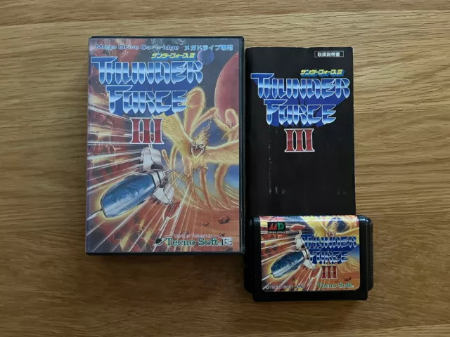 Thunder Force III 3 Japan MegaDrive Mega Drive Classic Technosoft Shooter!