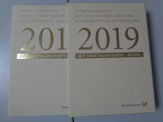 BRD BUND DEUTSCHLAND 2019 - Jahrbuch / Jahrgang mit ESST "Bonn" komplett!