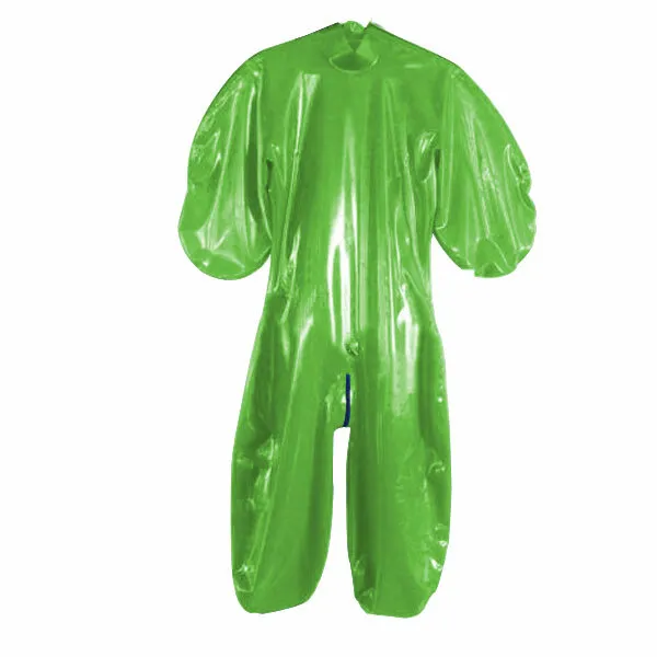 Gomma lattice gomma light green catsuit tuta intera body tuta costume