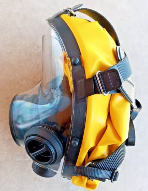 SGE 400/3 40mm NATO NBC Gas Mask w/ Mestel Filter & PVC Hood Factory Installed 3