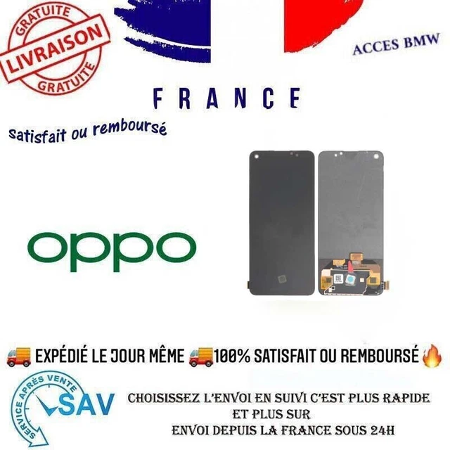 Écran LCD + Vitre Tactile OLED Noir Pour OPPO Reno 6 5G – Neuf (générique)