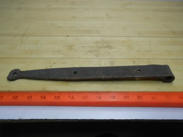 Antique Hand Forged Barn Door Strap Hinge 13 1/4" long x 1 5/16" x 3/8" female. 3
