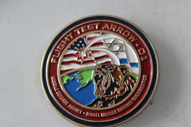 Israel Missile Defense Organization Missile Defense Agency Challenge Coin