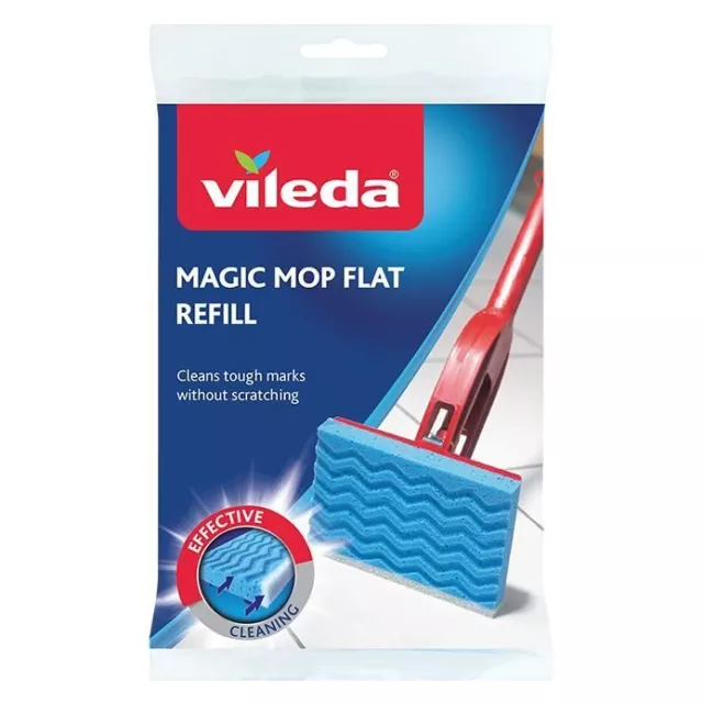 Vileda Magic Mop Sponge Refill Head 3D Floor Cleaning Flat Pad Replacement