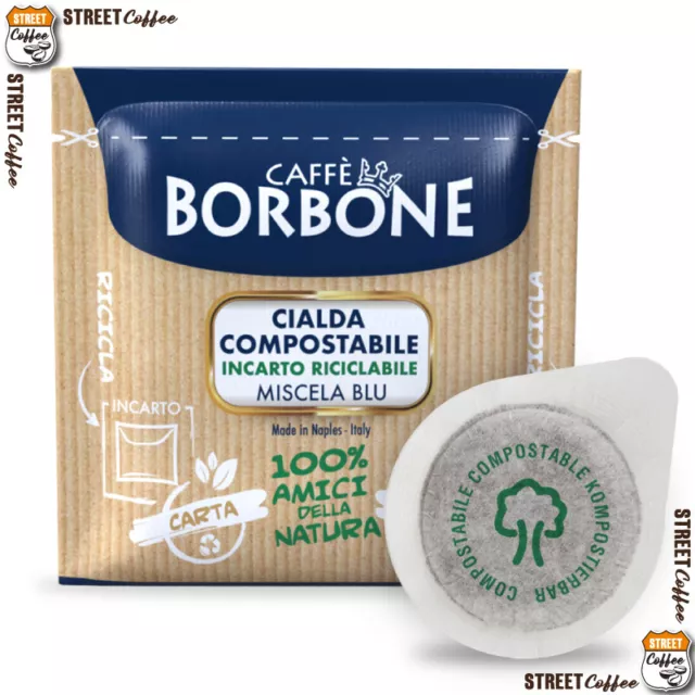 450 Cialde Filtro carta Caffè Borbone ESE 44mm Miscela Blu