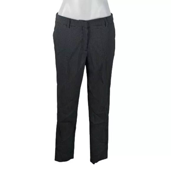 Emerson Women's Pants Size 12 Black White Pattern Zip Fly Belt Loops Pockets