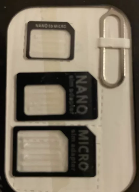 Sim Card Adapter Nano Sim Card Micro Sim Card & Standard Converter Toolkit Pin