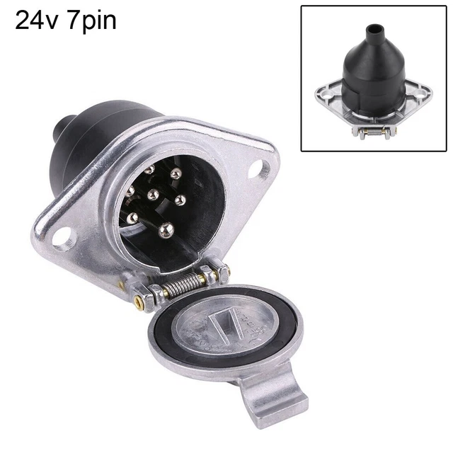 24V 7 Pin Rimorchio Presa Connettore Adattatore for Auto Semi Rimorchio Camion