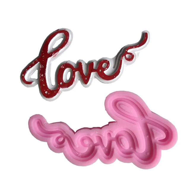 Molde de silicona en forma de carta de amor artesanías azucareras y molde de chocolate pastel hornear DATZ8