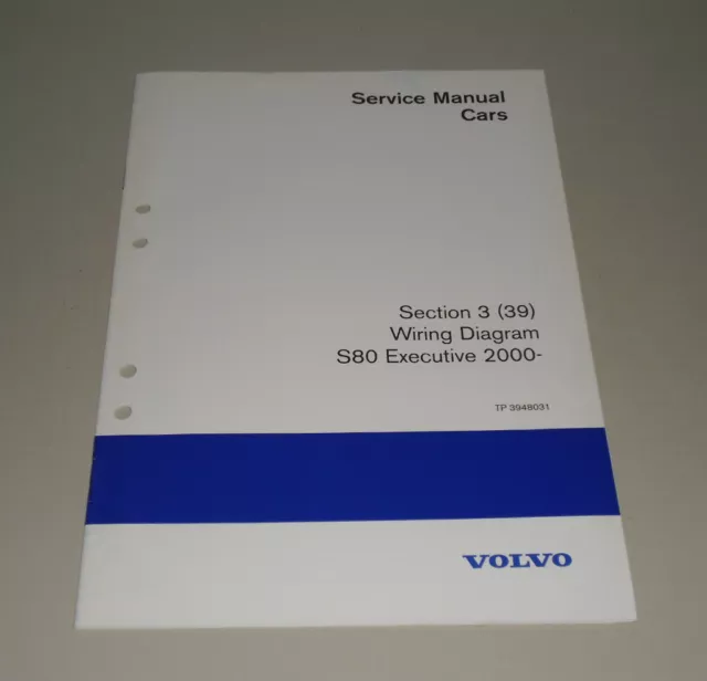 Câblage Diagrammes / Schémas de Câblage Volvo S 80 Exécutif Support 2000