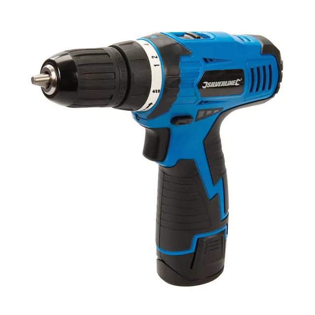 SILVERLINE TOOLS 10.8V Drill Driver With 1.3Ah Li-ion Battery & Charger -  521457 EUR 55,68 - PicClick FR