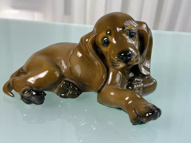 Rosenthal Figur Porzellan Hund Dackel 10 x 17 cm. 1 Wahl  Top Zustand 2