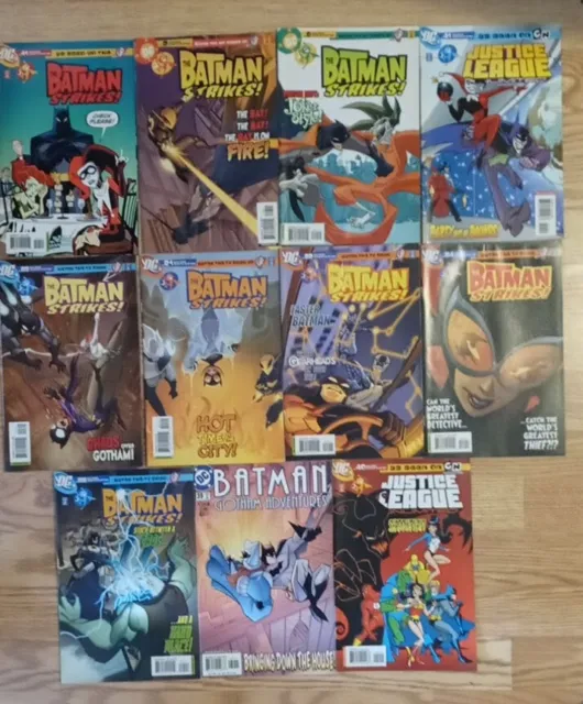 The Batman Strikes! , Justice League Unlimited..set of 11 DC Comics