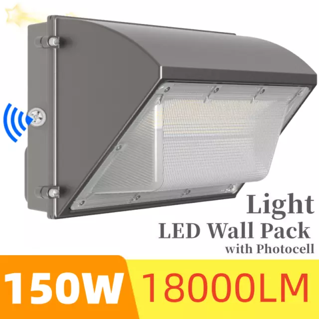 150Watt - 18000LM LED Wall Pack Light,Outdoor Commercial and Industrial Lighting