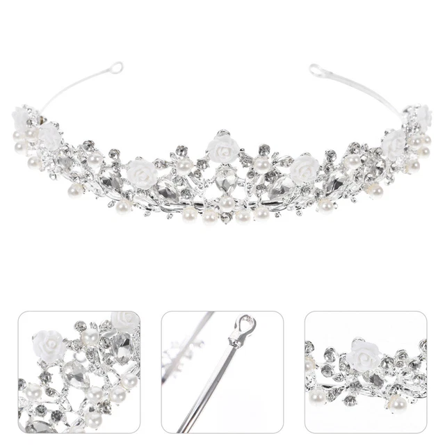 ENFANT COUVRE-CHEF DIAMANT Couronne De Diadème Pour Strass Enfants EUR