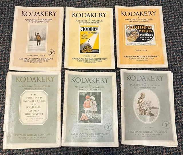 1929 Eastman Kodak Kodakery magazines