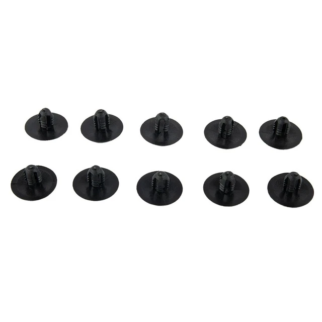 VVO Fasteners - 10 Clips Noirs En Plastique Pour Isolation Capot - Compatibles Volkswagen Transporter (réf. 701863841) - 9