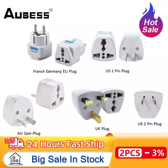 Universal American European AU EU To US UK Power Plug Adapter USA Travel Adapter